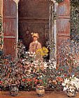 Camille At The Window by Claude Monet